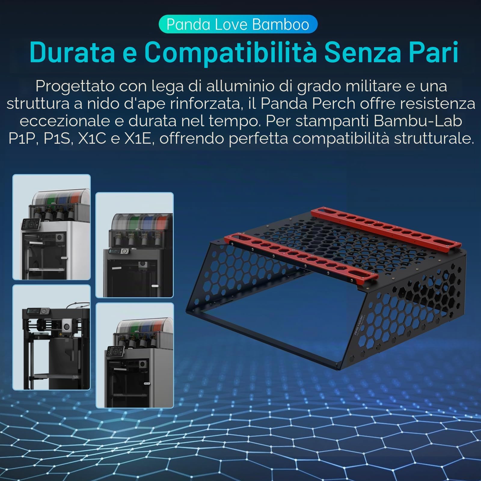 BIQU Panda Perch Dual AMS Supporto per Stampante 3D Bambu-Lab