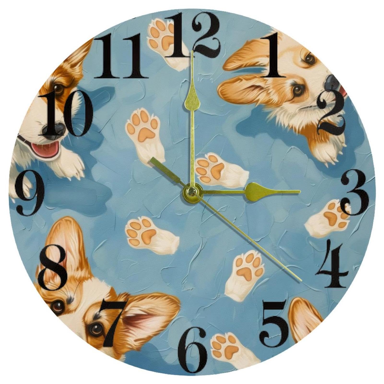 Horloge murale ronde à quartz silencieuse pour éliminer le bruit nocturne