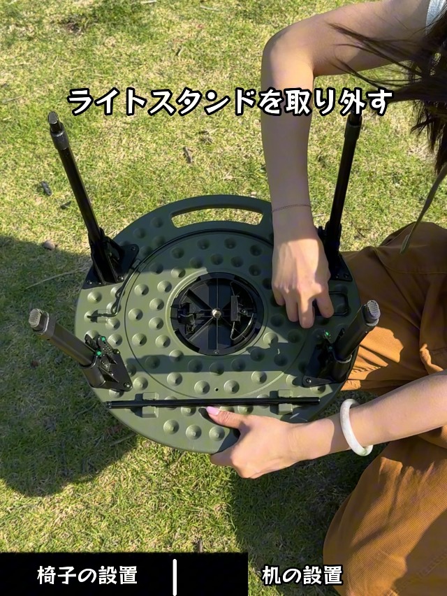 Amazon.co.jp: 【公式】 BLACKDOG 折りたたみ椅子＆デスク 2点セット