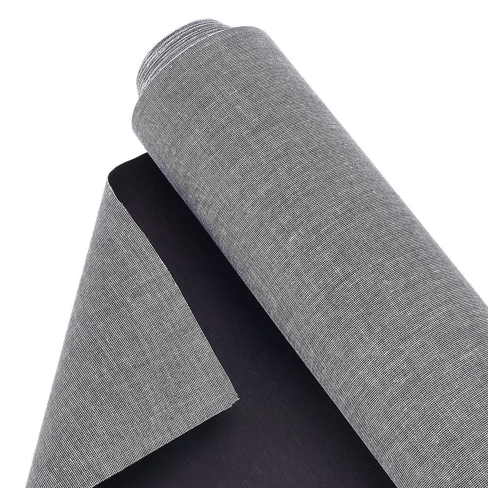 OLYCRAFT 10m Rollo de Lienzo de Algodón para Pintura Artística Rollo de Lienzo Negro 37cm Rollos de Lienzo para Pinturas de Gran Tamaño Fondo de Pintura para Artistas Acrílica Al Óleo SDK Murals Paint