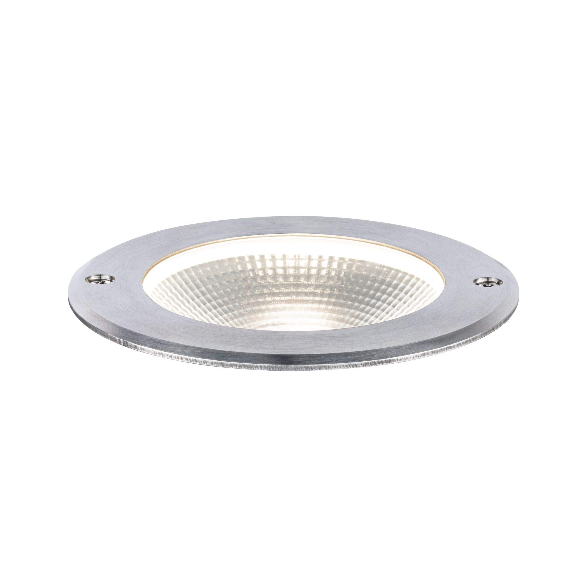 Paulmann 94387 LED oprawa zewnętrzna oprawa dogrunt. Floor IP67 w kompl. 1x6 W stal szlachetna lampa zewnętrzna stal szlachetna, aluminium 3000 K