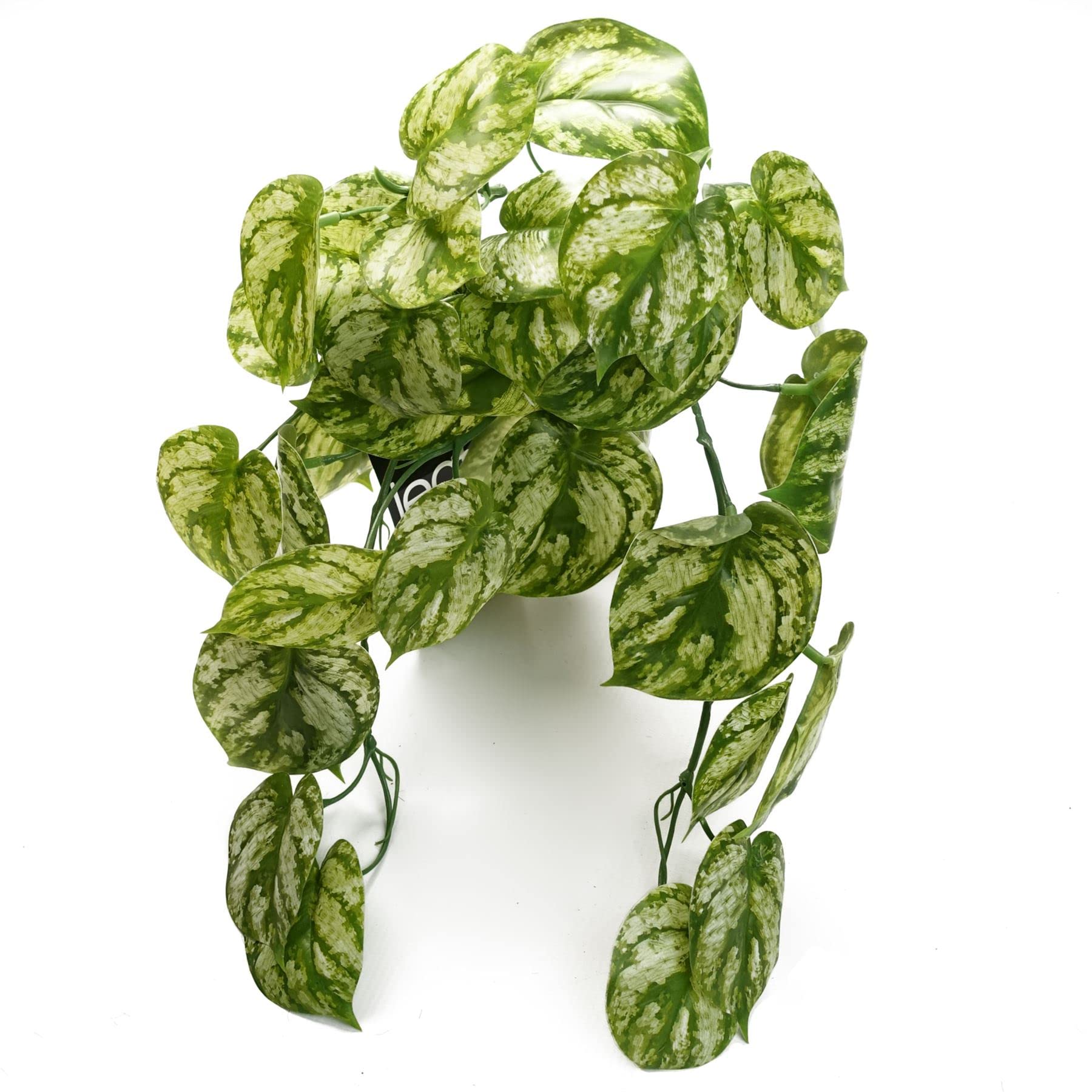 Leaf Design Artificial Hanging Plants, 35cm Light Green