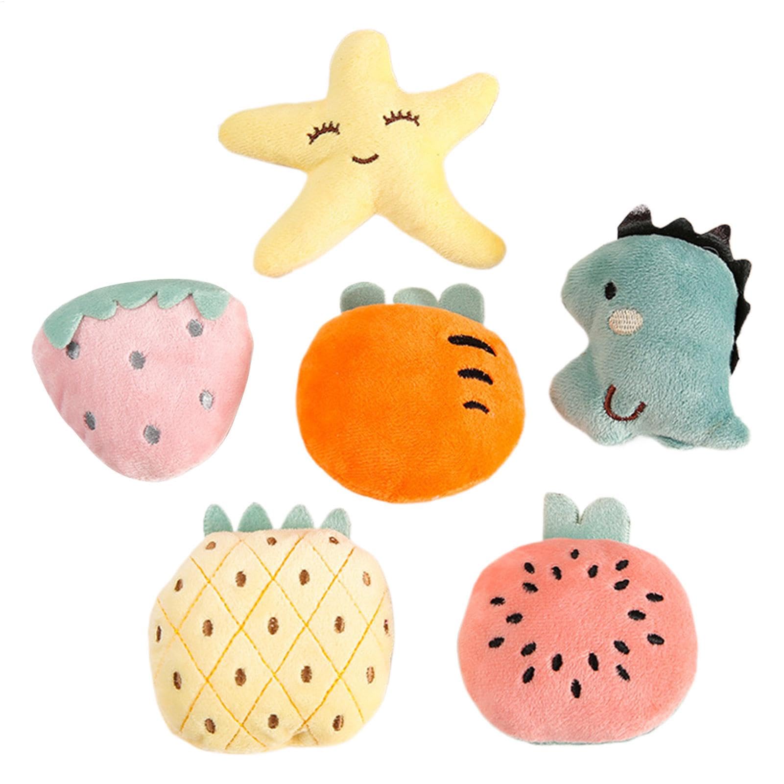 Hedgehog Toys For Cage,6X Plush Chewer Small Pet - Lovely Tiny Hamster Rabbit Biting Animal Interactive For Mice Kitten