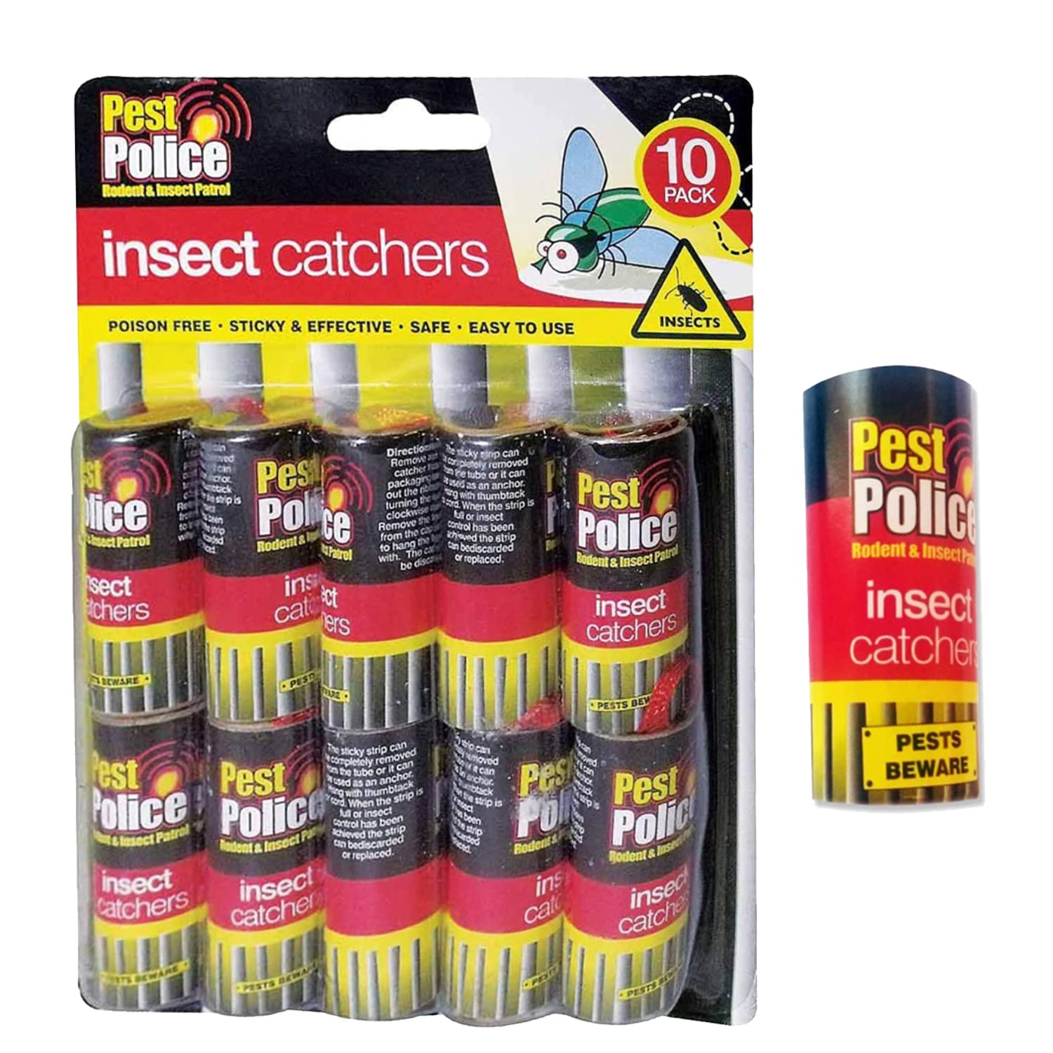 E2s Easy2shop Fly Catcher Paper Sticky Fruit Fly set for Indoors and ...