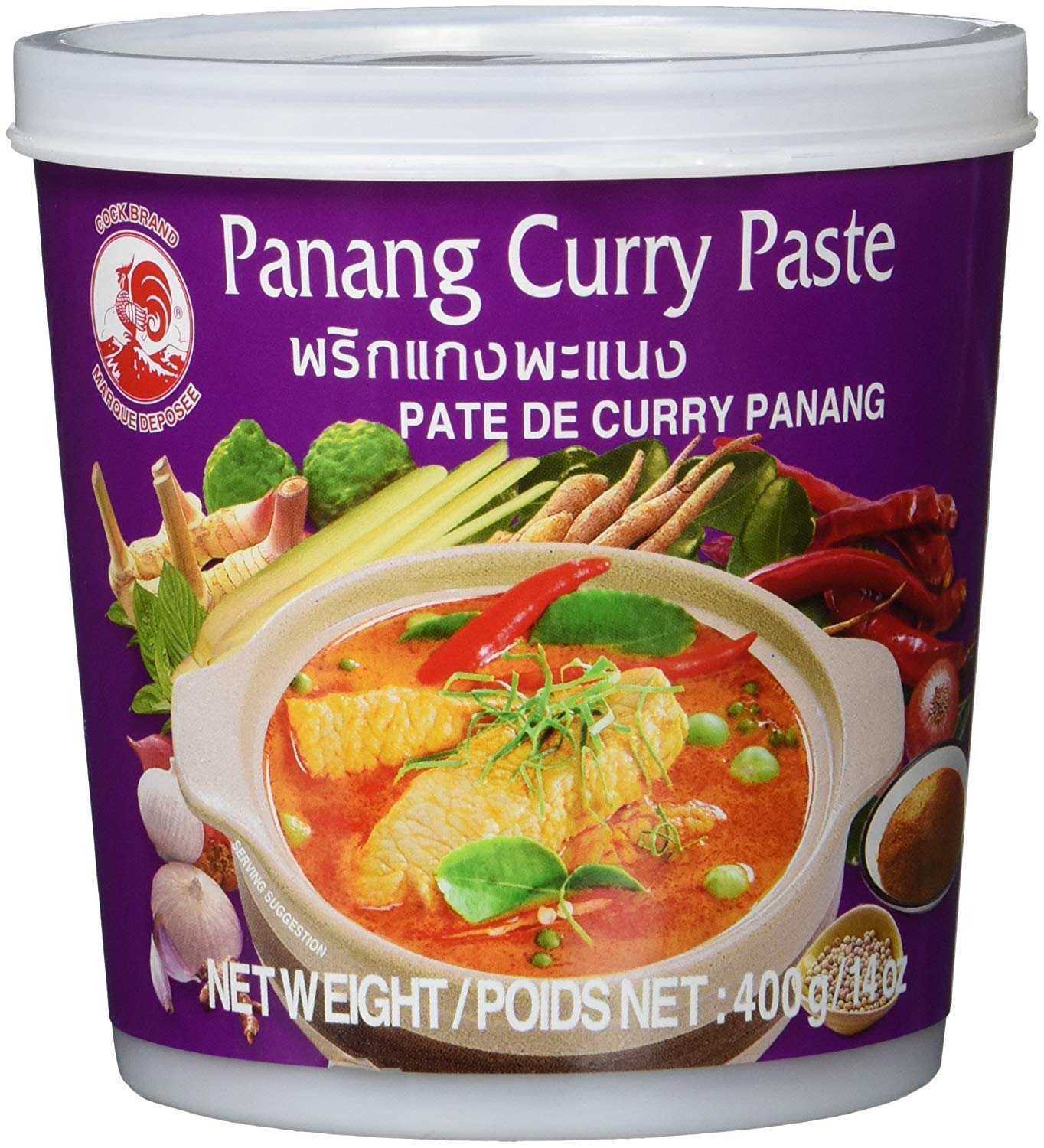 Cock Brand - set da degustazione Currypasten 6er Pack (6 x 400g) - 6 varietà, 1 lattina ciascuno