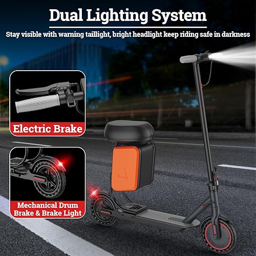 Miniatura 38 de Scooter eléctrico – Neumático sólido de 8.5"/10", potente motor de 350 W/500 W, velocidad máxima de 19 MPH, rangos máximos de 16 a 22 millas, carga