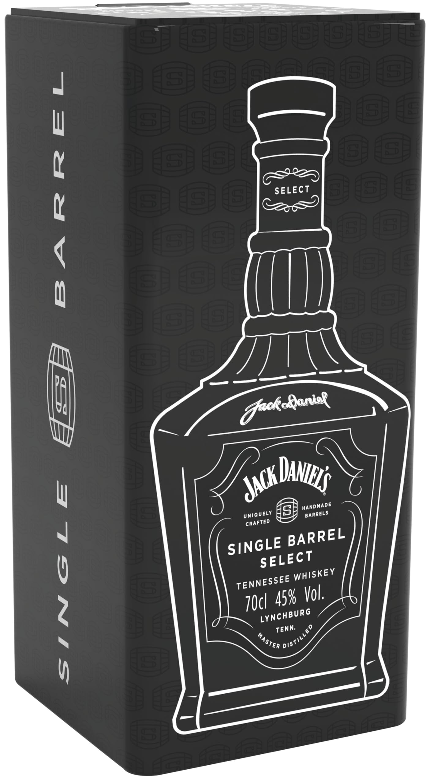 Jack Daniel‘s Single Barrel Select - Tennessee Whiskey - Limitierte Geschenkverpackung - Süße Vanille, schwere Eiche und dunkle Kirschen - 0.7L/ 45% Vol.