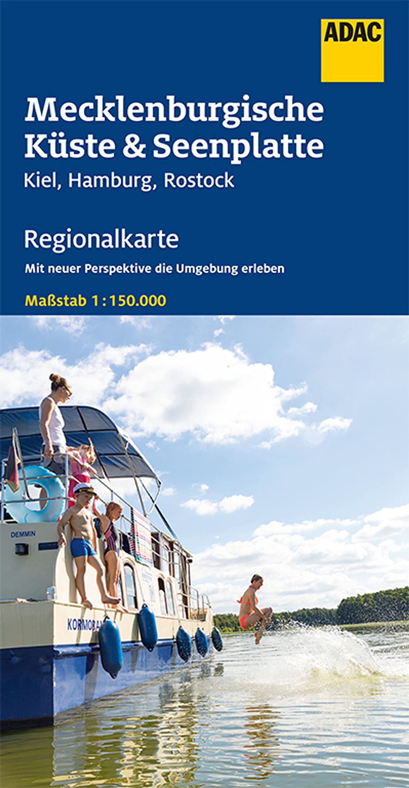 ADAC Regionalkarte Deutschland Blatt 2 Mecklenburgische Küste und Seenplatte: 1:150 000, Kiel, Hamburg, Rostock