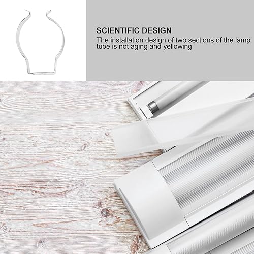 Miniatura 7 de Cabilock 100 Uds LED T8 U Clips Soporte Tubo Fluorescente Lámpara de Acero Inoxidable Soporte de Lámpara Portalámparas de Tubo para Bombillas LED de