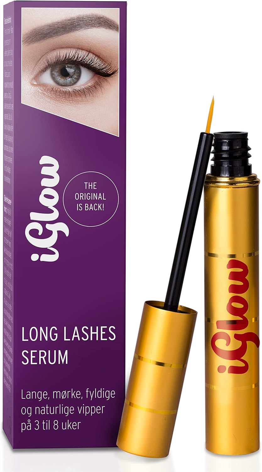 iGlow Professional Eyelash Serum for Long Eyelashes in Just 68 Weeks