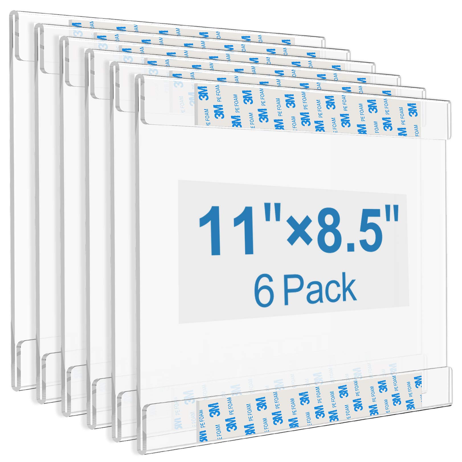 Buy MaxGear Acrylic Sign Holder,8.5x11 inch Wall Acrylic Sign Holders