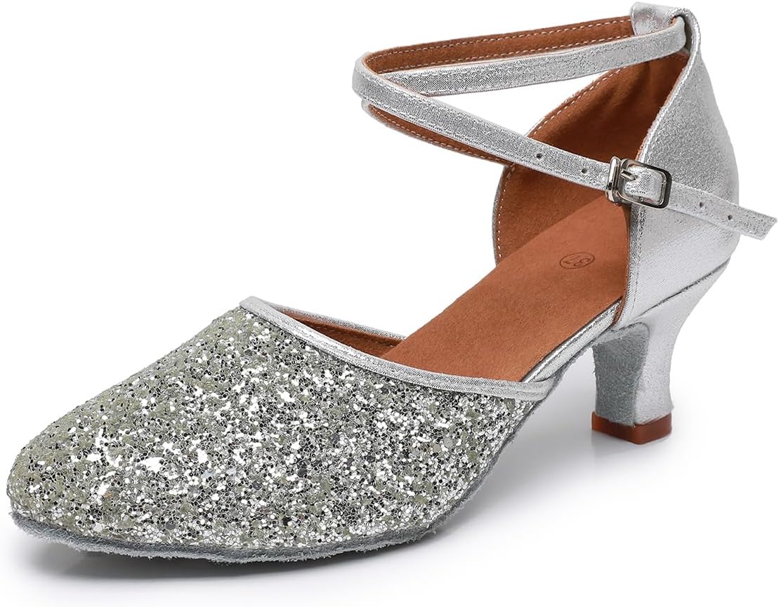 Rosefinch Women's Latin Dance Shoes - Satin Comfort