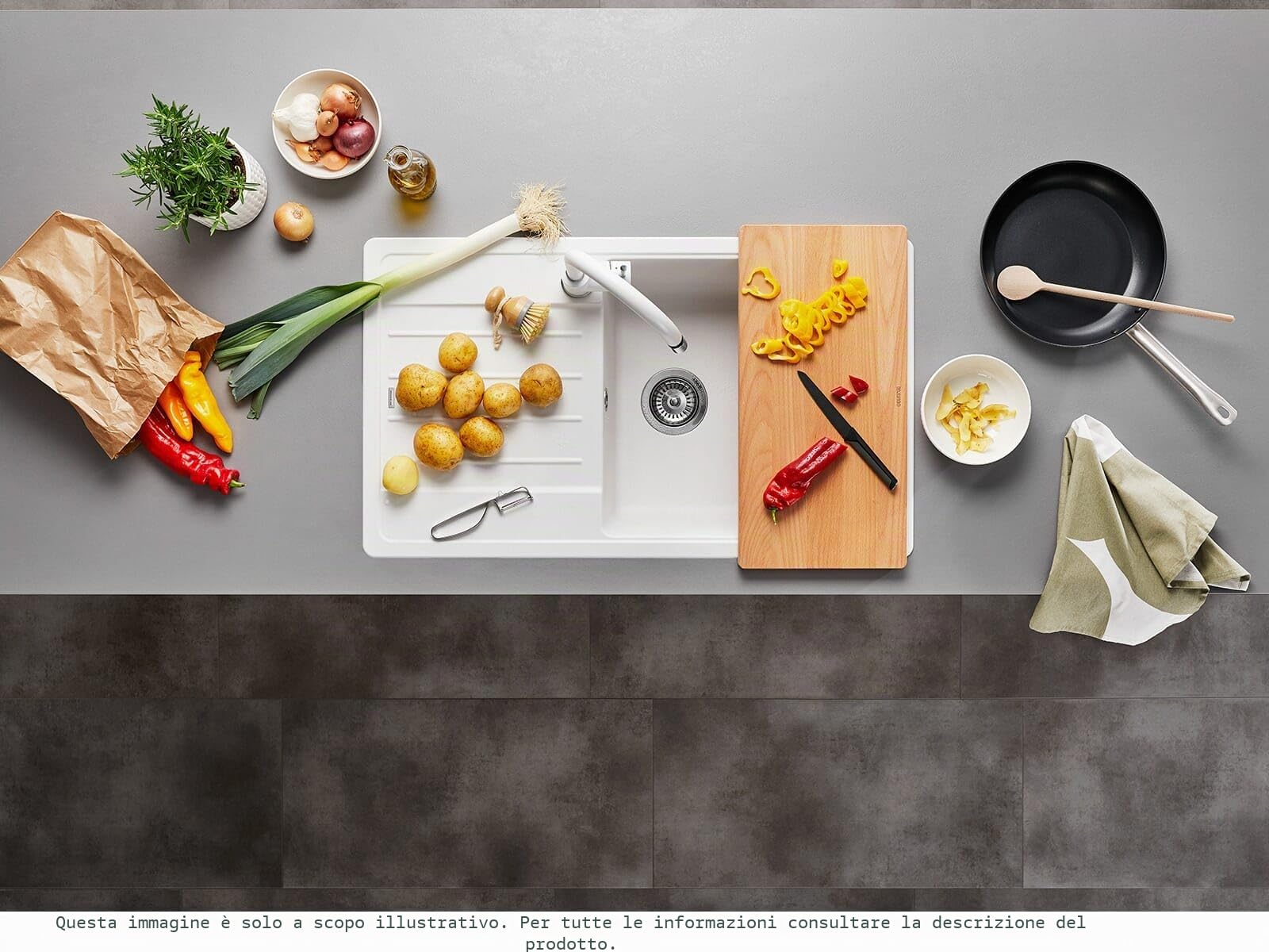 BLANCO 526087 LEGRA XL 6 S Lavello da Cucina, Nero, 60 cm