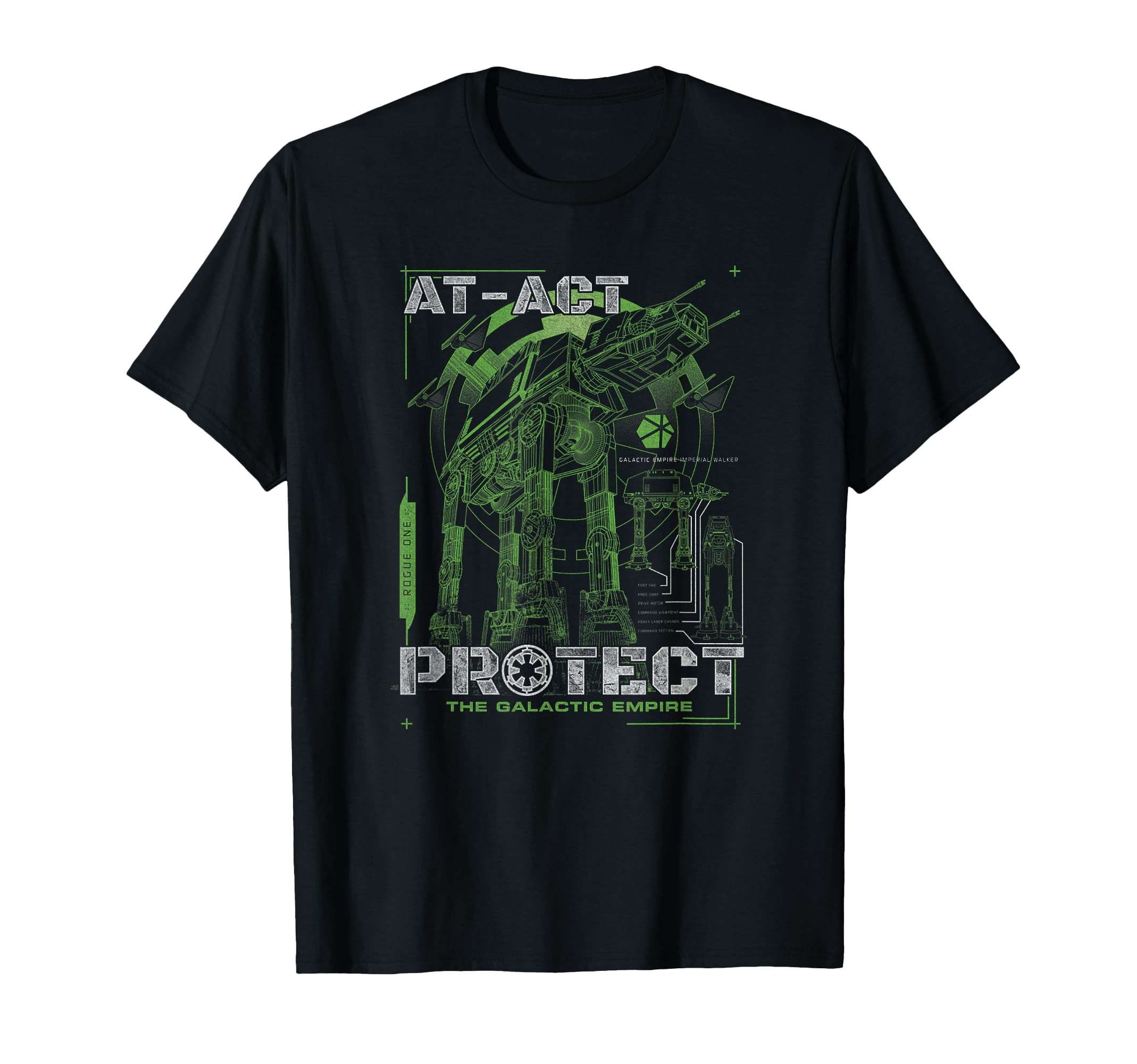 T-shirt Star Wars Rogue One en coton anti-déformation AT-ACT