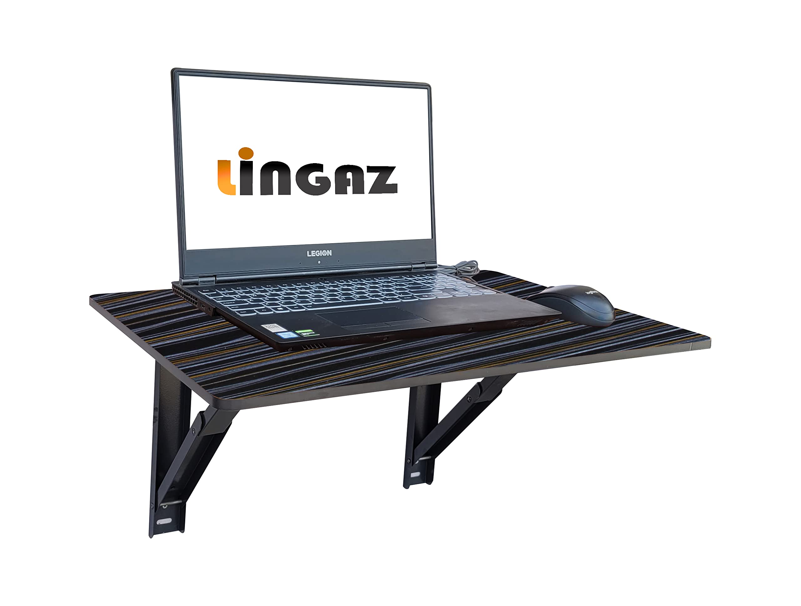 LINGAZ Wall Mounted Table/Multi-Purpose Table/Laptop Table/Study Table/Computer Table/Office Table/Foldable Table/Writing Desk/Work Table For Home Office, Polished