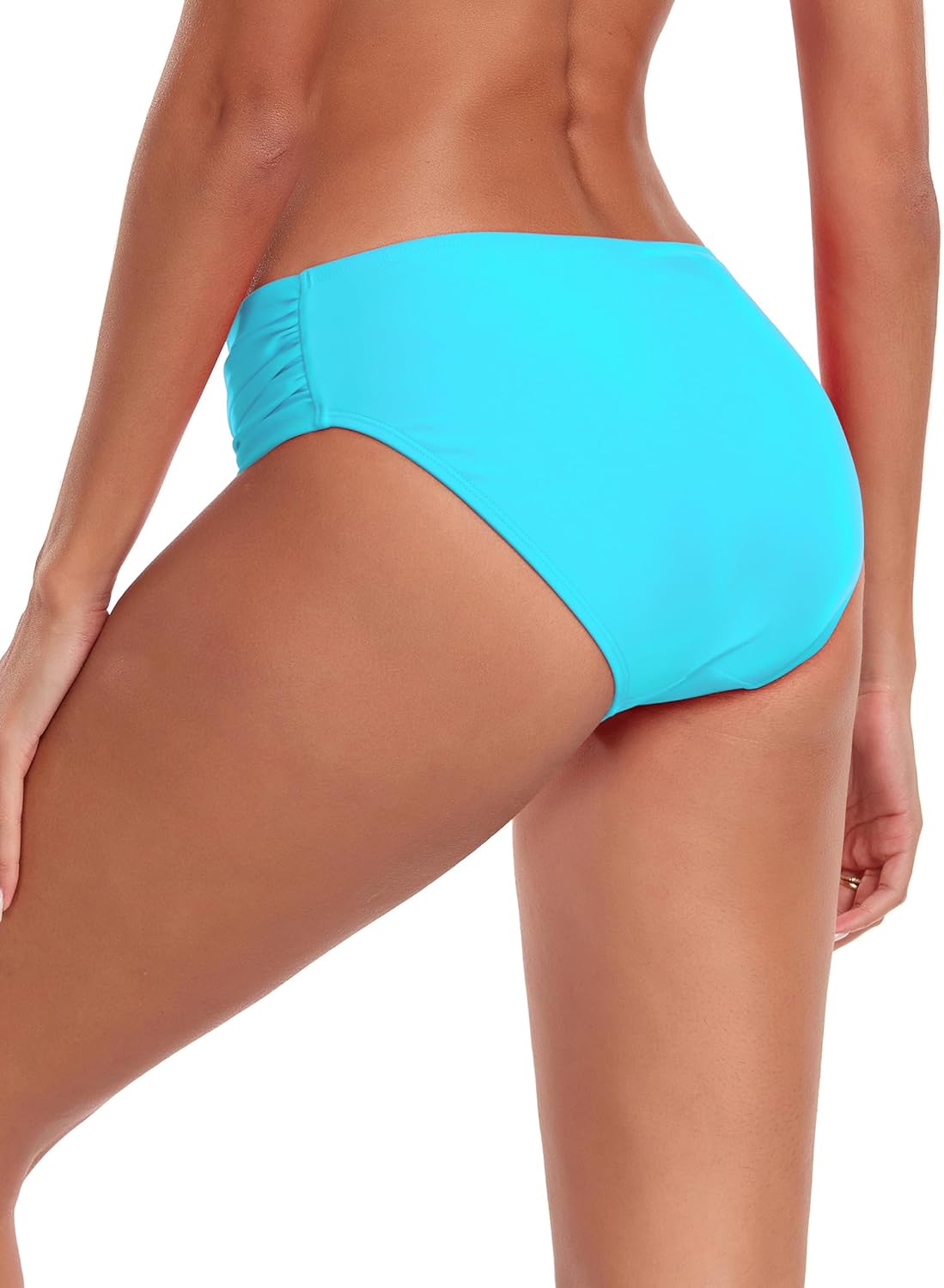 Ocean Blues Women's Ruched Sides Bikini Bottom Medium Coverage Bikini Bottom - Image 4