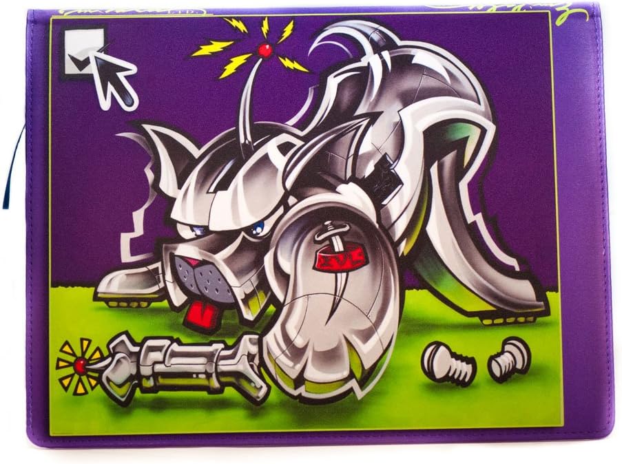 Custom Printed Sketchbook "Bad Dog App" Designed By Graffiti and Pop-Art Artist Erni Vales