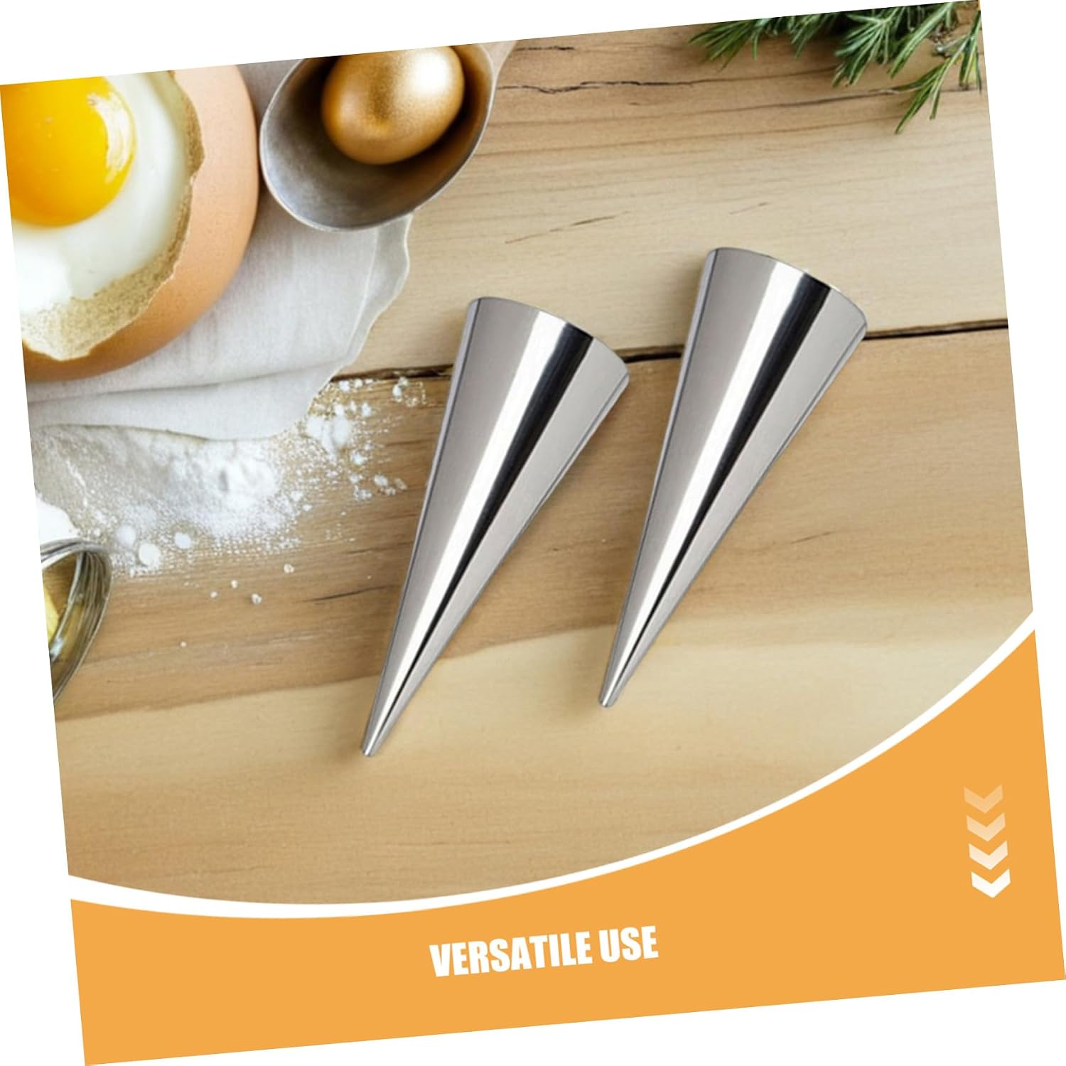 SHINEOFI 80pcs Stainless Steel Cream Roll Molds with Brushes, Non-stick Conical Croissant Baking Tool for Home Bakers and Professional Chefs, Precision Manufacturing and Smooth Edges