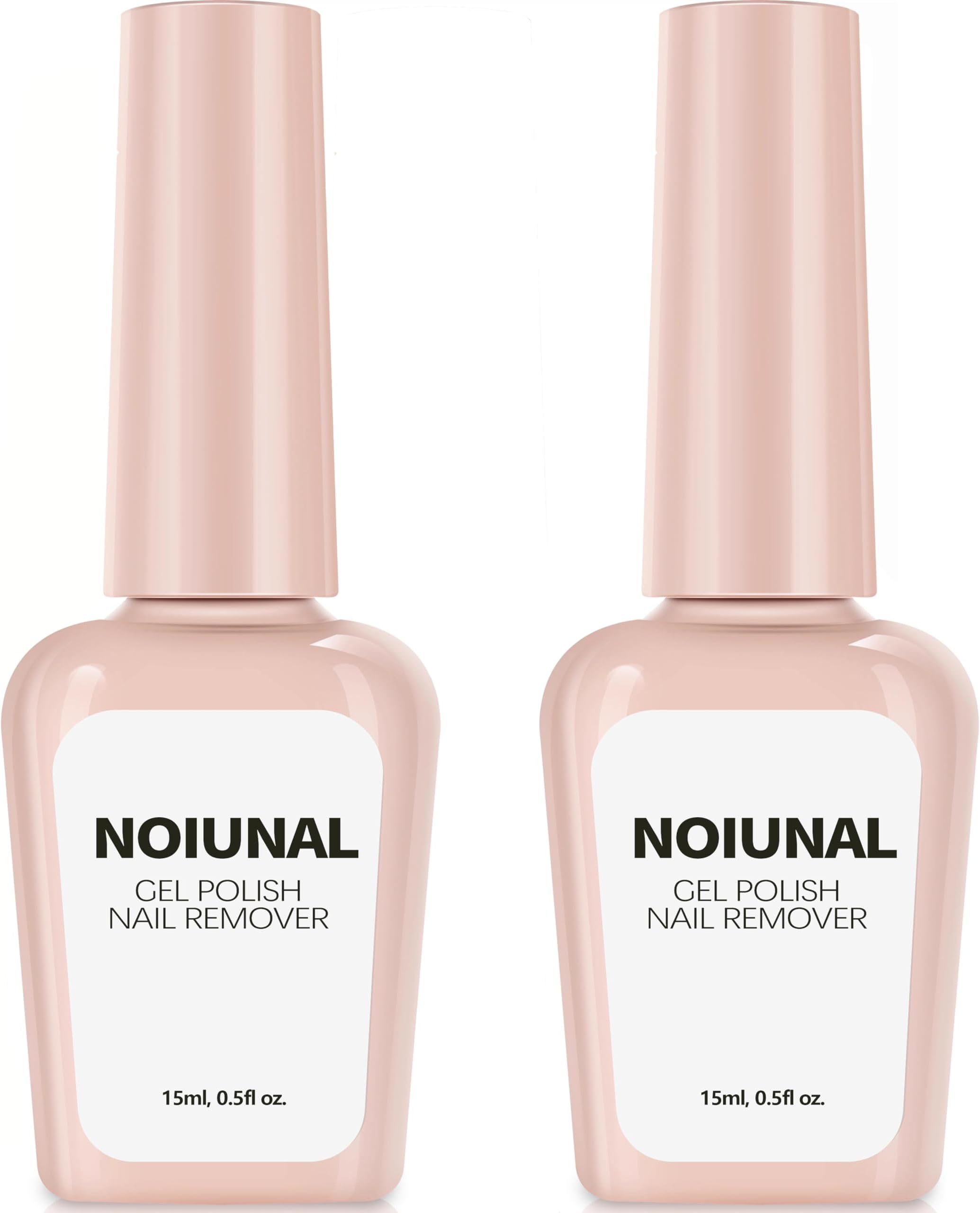 Acetone-Free Gel Nail Polish Remover 2 Pack 15ml – 3-5 Minute Soak Off for Gel Nails, No Soaking or Wrapping Needed, Home Use