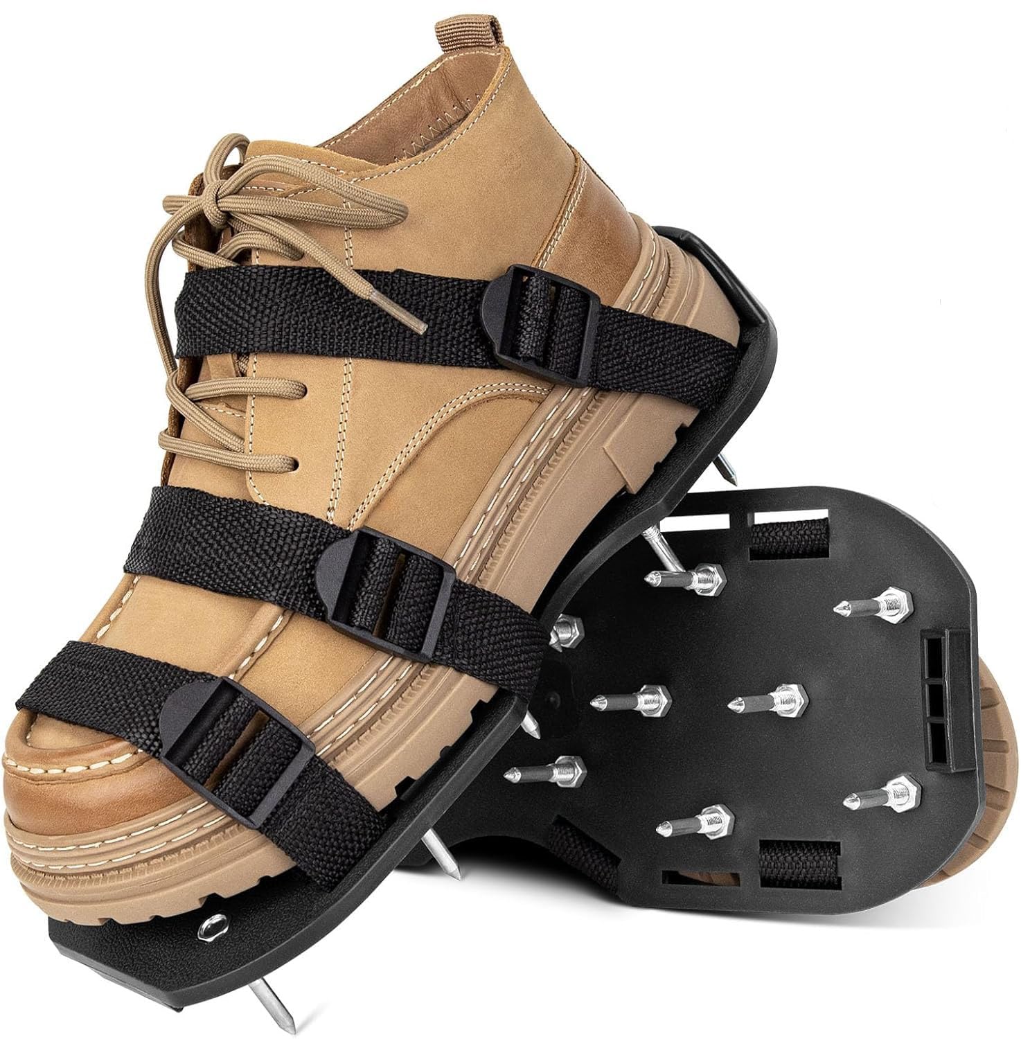 YXQSED Lawn Aerator Shoes with Hook & Loop Straps