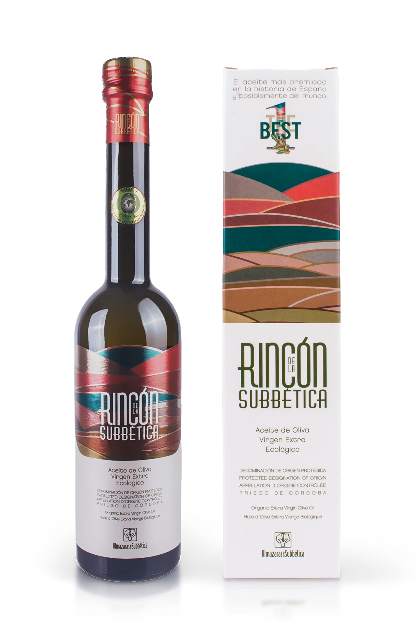 Rincon De La Subbetica Bio-Olivenöl AOC - Gewinner der Weltmeisterschaft 2019, 2020, 2021 WBOO (3 x 500ml)