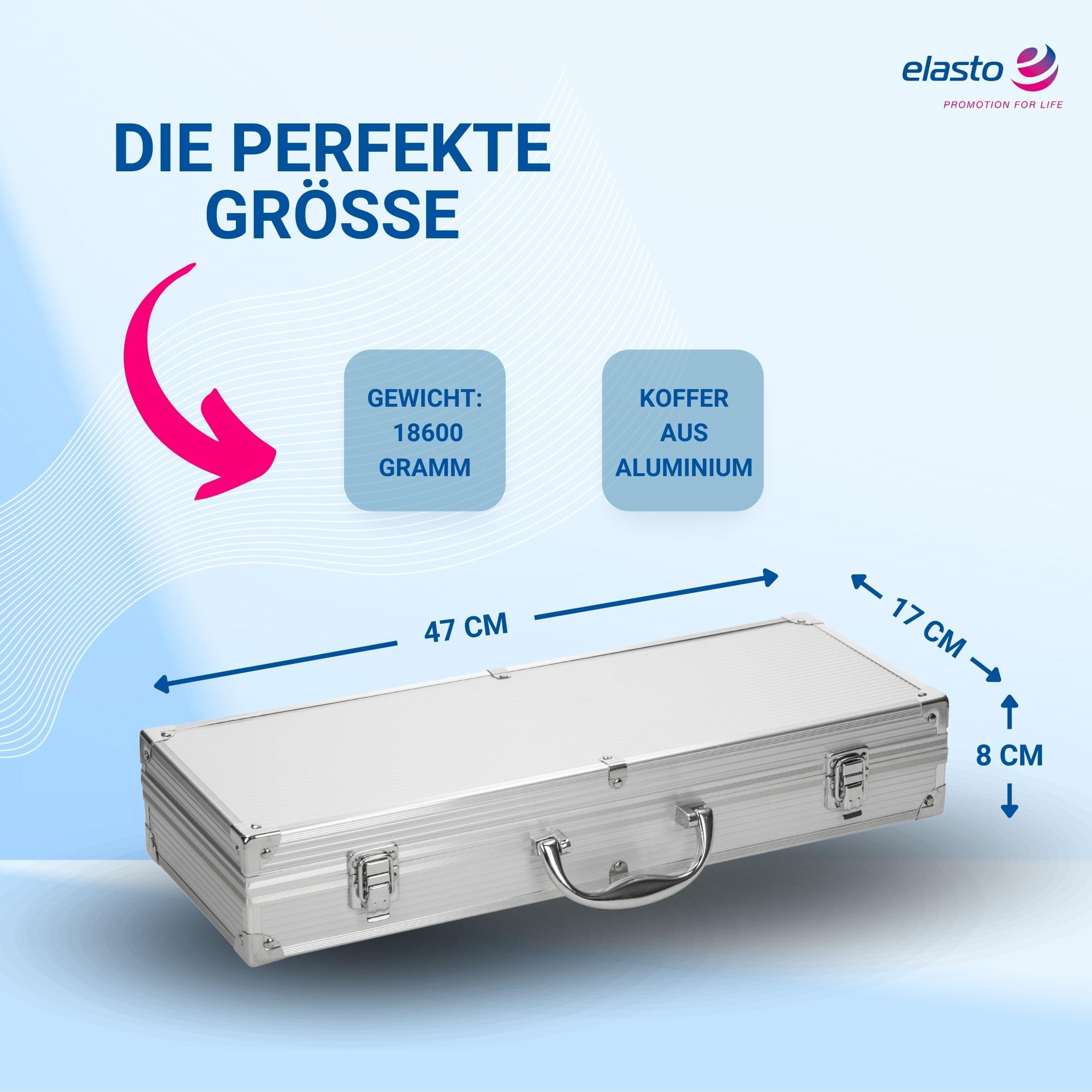 Zestaw sztućców do grilla "Deluxe" – 20-częściowy zestaw akcesoriów do grilla ze stali nierdzewnej w zestawie walizka – akcesoria do grilla dla mężczyzn – gadżety do grilla jako prezent na Dzień Ojca,