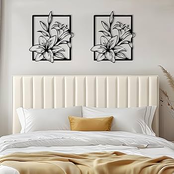 Amazon.com: Lily Flower Wall Art, Metal Flowers Wall Decor