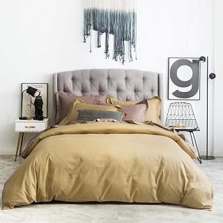 SUSYBAO Gold Duvet Cover King Set image
