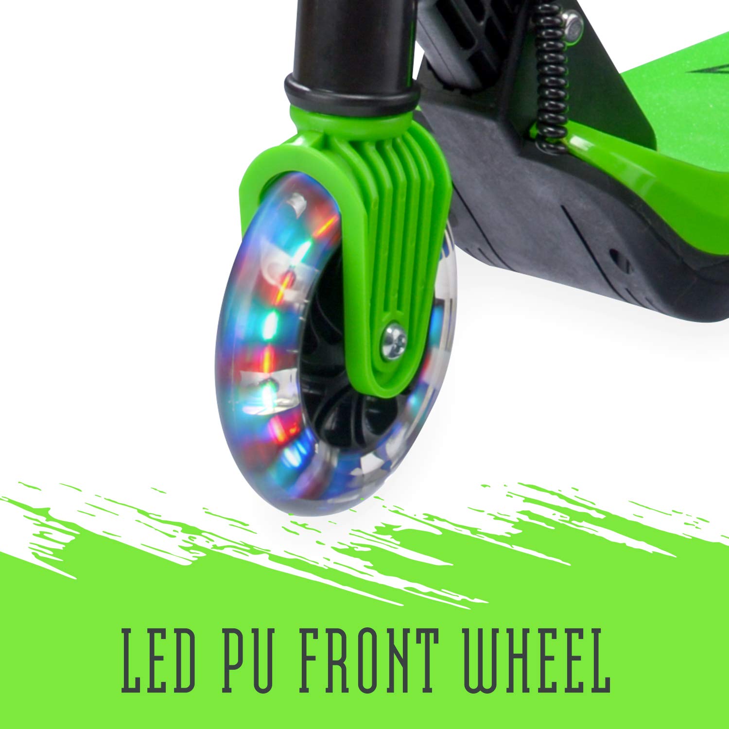 Xootz Kids Elements Electric Folding Scooter with LED Light Up Wheel