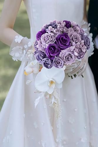 Miniatura 2 de KetieStory Flores artificiales de seda a granel con tallos, flores de boda, arreglos de ramo de bricolaje, centros de mesa, decoración interior y