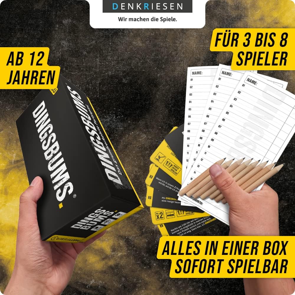 DENKRIESEN - PARTYFIEBER - DINGBUMS Party Game, White - Image 3