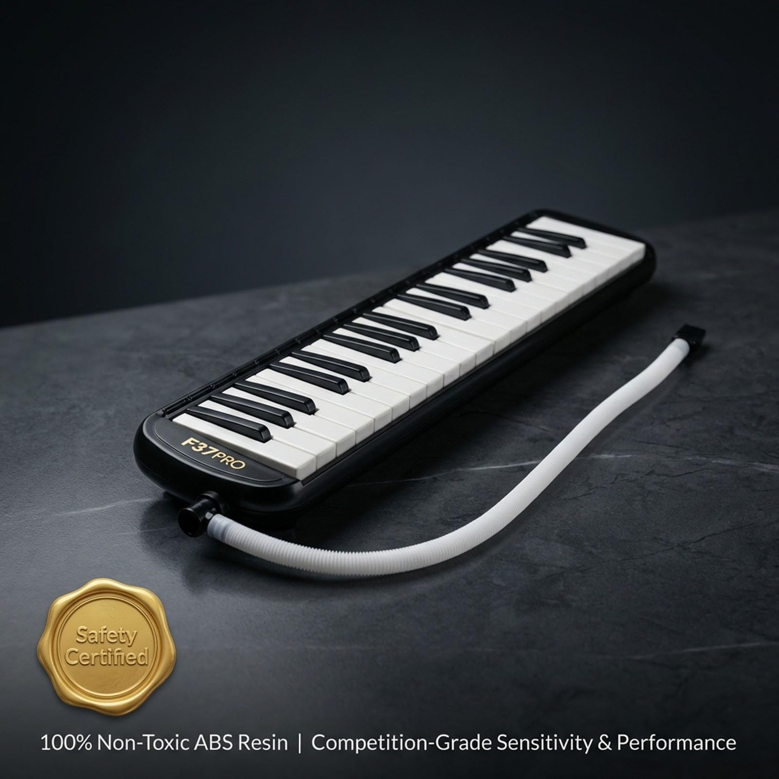Generic Melodica a 37 Tasti, Tastiera a Fiato Portatile in ABS – Kit Completo di Accessori per Principianti, Studio, Pratica Quotidiana e Performance Live