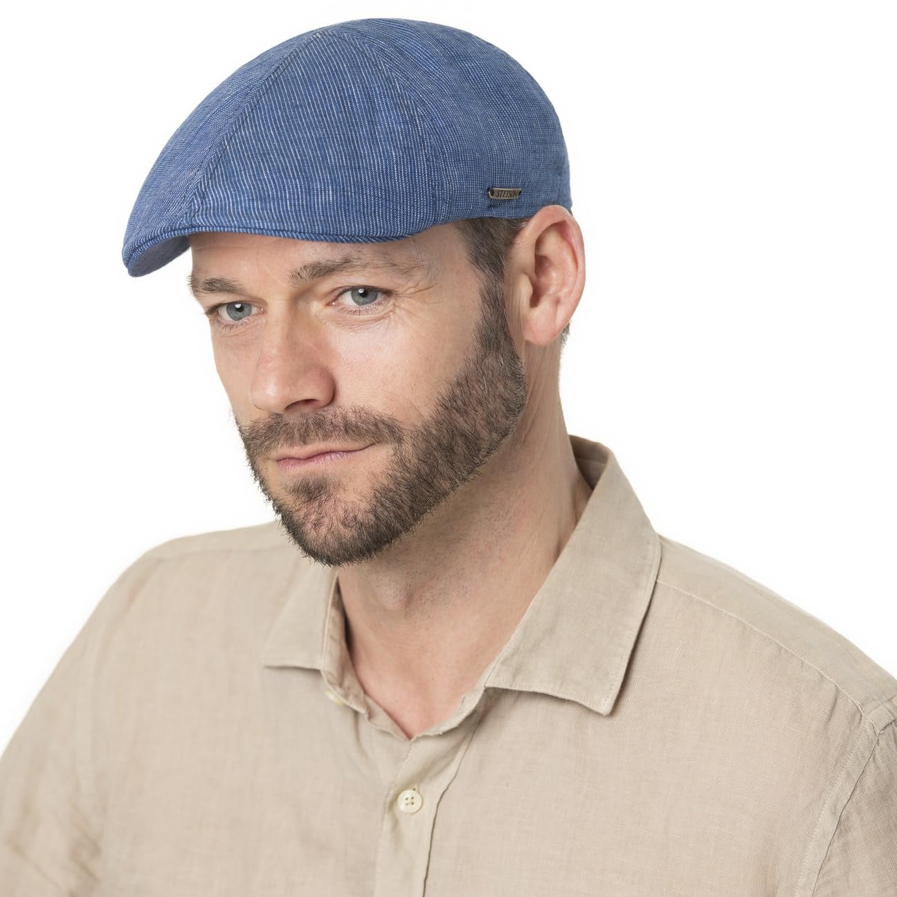 Stetson Texas Stripe Flat Cap Made in EU Damen Herren Sommer