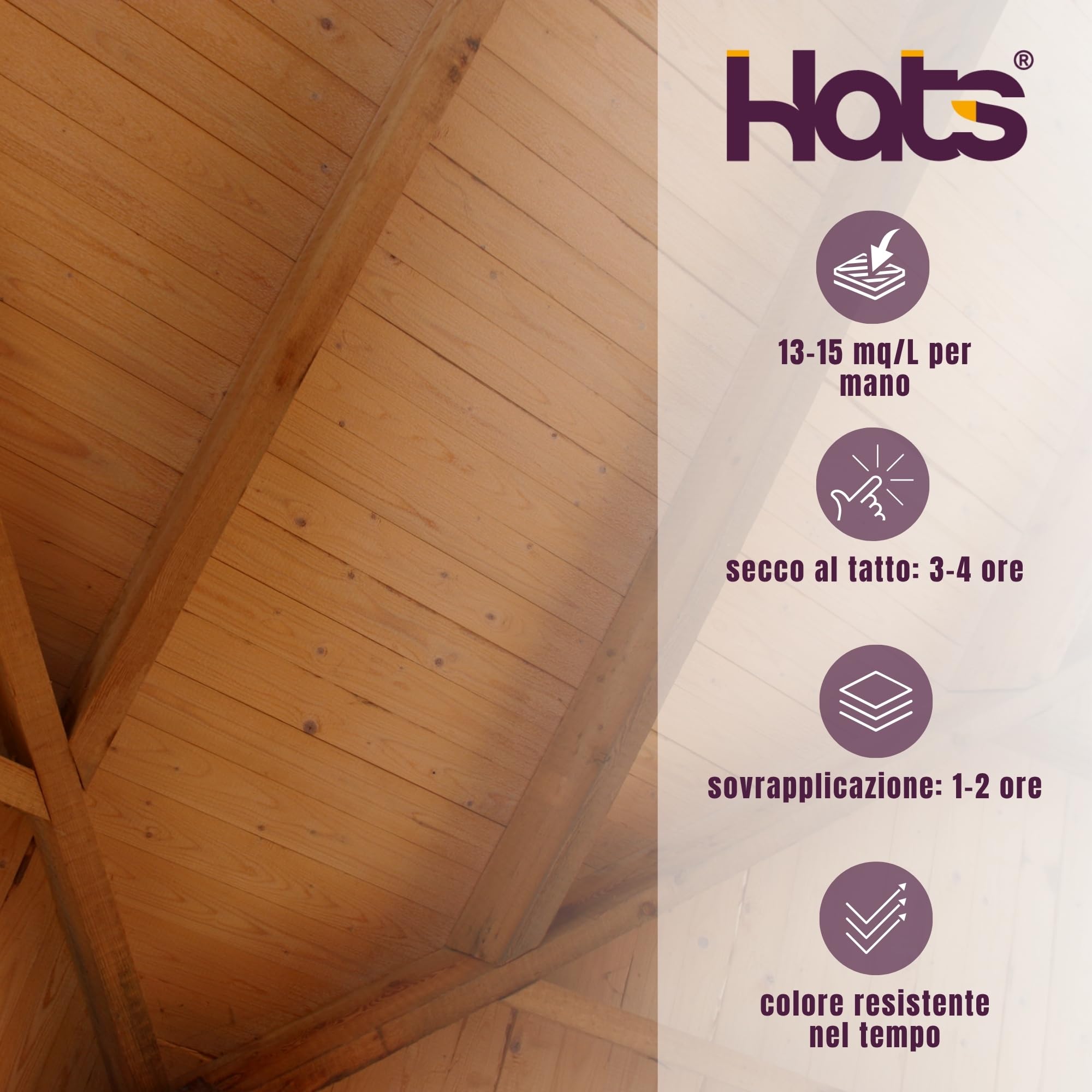 Impregnante Legno Esterno NOCE SCURO 1L Effetto Naturale Resistente UV Asciugatura Rapida Made in Italy