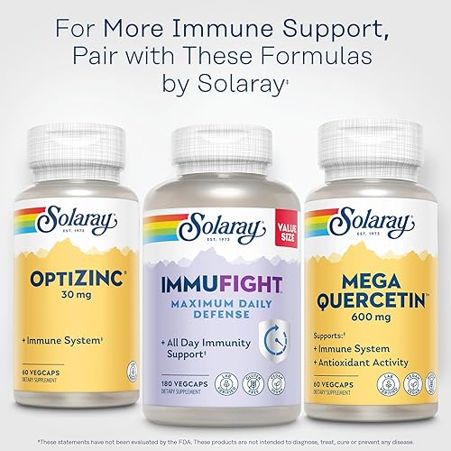 Miniatura 6 de SOLARAY Mega Quercetina Células Saludables, Corazón, Circulatorio y Sistema Respiratorio, Bioflavonoides y activador AMPK sin OMG, vegano 60