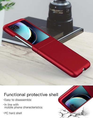 Miniatura 3 de Eastcoo Funda delgada para Moto Razr Plus 2023, película frontal dura transparente incorporada + parte trasera de policarbonato duro sensación