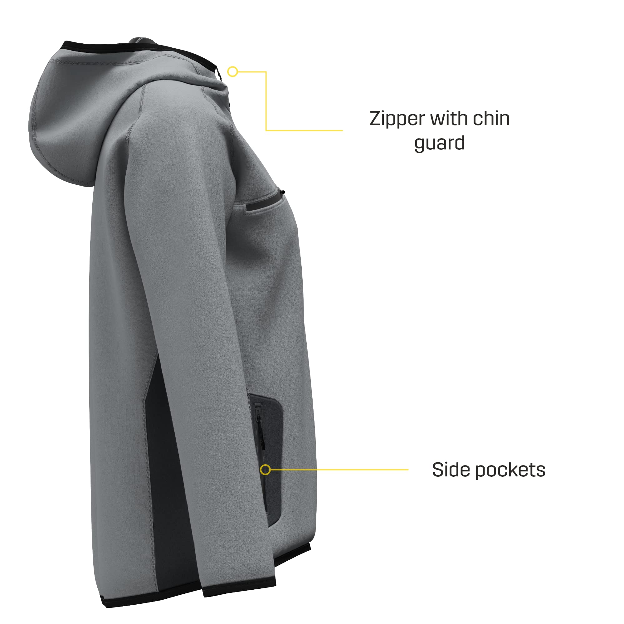 Safety Jogger damska bluza z kapturem – Oak – bluza z zamkiem błyskawicznym, bluza z kapturem z funkcjonalnymi kieszeniami i nowoczesnym wzornictwem, oddychający polar roboczy