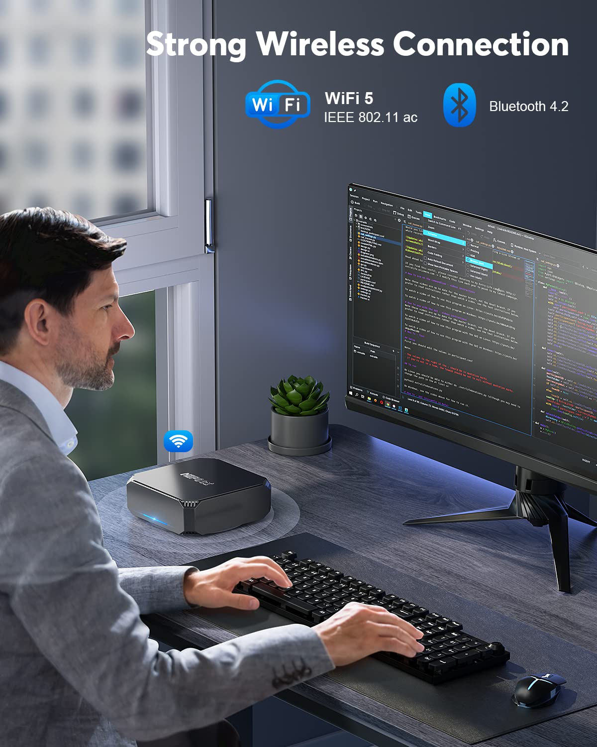 NiPoGi Mini PC, mini computador Intel Alder Lake N100 de 12ª
