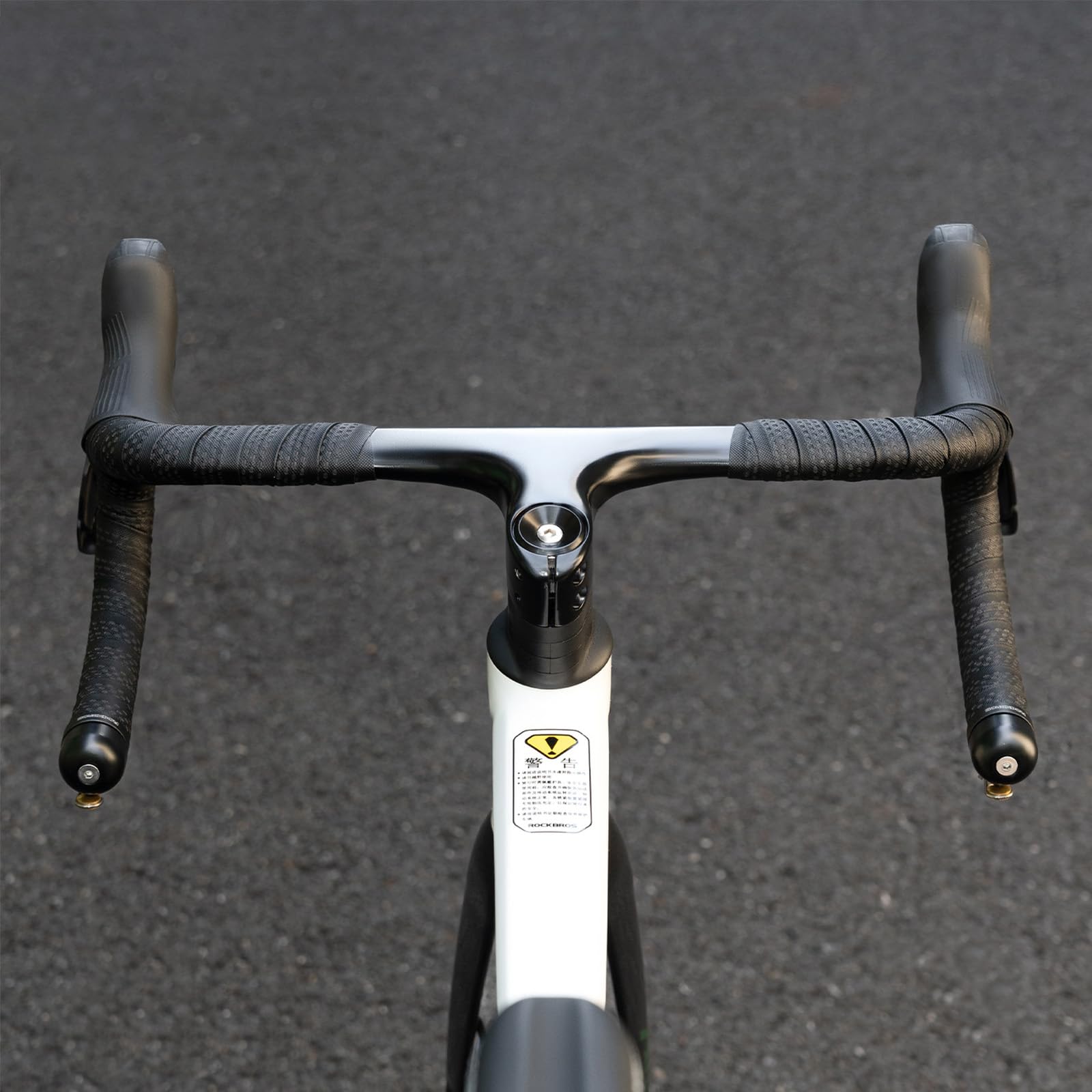 Dzwonek rowerowy do roweru wyścigowego, głośny dzwonek rowerowy do dropbar 22,2-24 mm, 2 w 1, mini dzwonek do kierownicy, rowerów szosowych, sportowych (czarny)