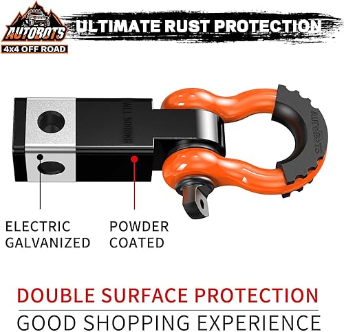 Miniatura 10 de AUTOBOTS - Receptor de enganche de remolque de 2 pulgadas, 35.000 libras de resistencia a la rotura, receptor de alta resistencia con tornillo de 58