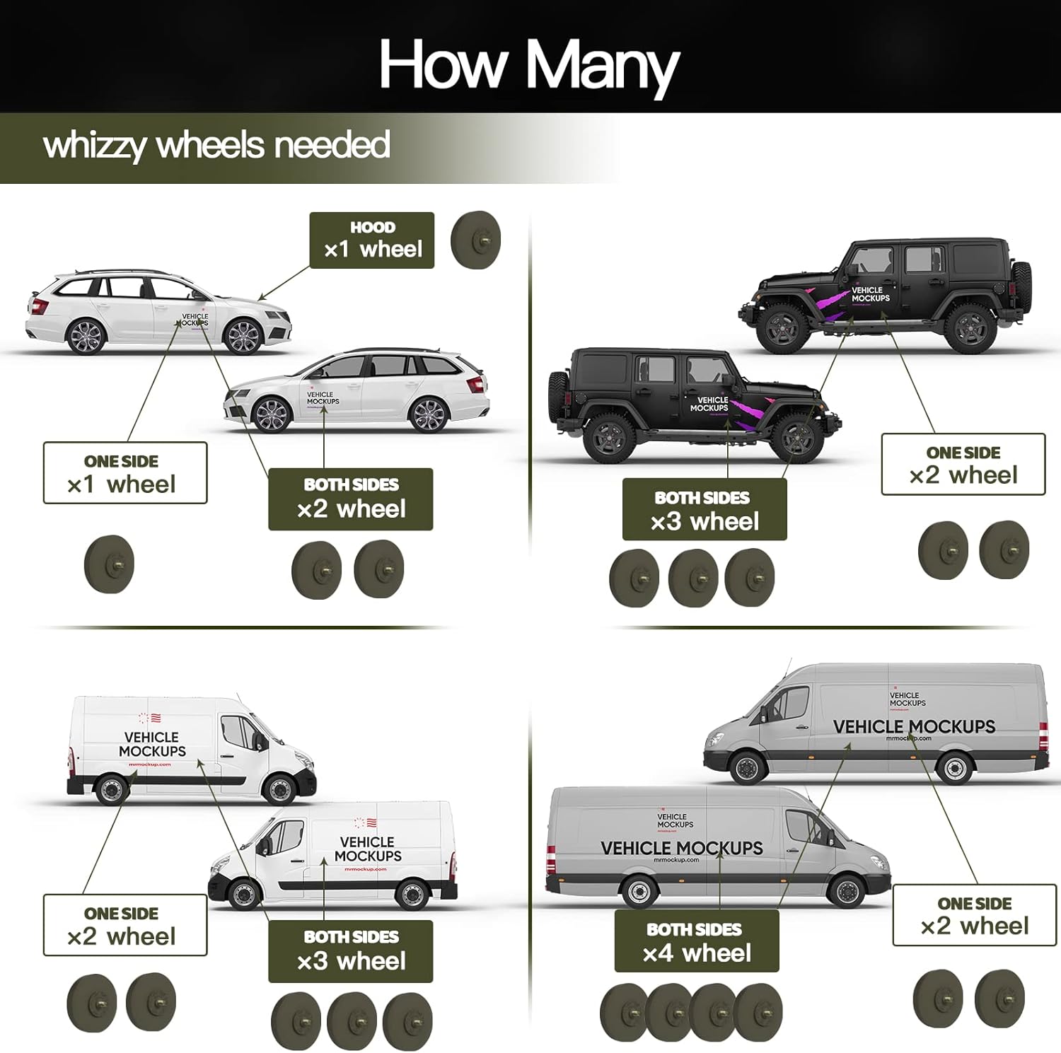Tucana Green Rubber Eraser Wheel, Decal and Adhesive Remover Tool, Remove Pinstripes, Stripes, Stickers and Graphics on Car, RVs, Boat and Trucks 4-inches Diameter, 1 Inch Thick with Drill Adapter - 