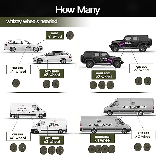 Miniatura 7 de Tucana Rueda de goma verde, herramienta de eliminación de calcomanías y adhesivo, quita rayas, calcomanías y gráficos en automóviles, casas