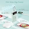 Cargador portátil de 5000mAh con pantalla, banco de energía de 20W y cargador para iWatch | Carga súper rápida, cables integrados, batería de llavero de viaje para Apple Watch Series, iPhone 17/16/15/14/13/12 (Verde) 7