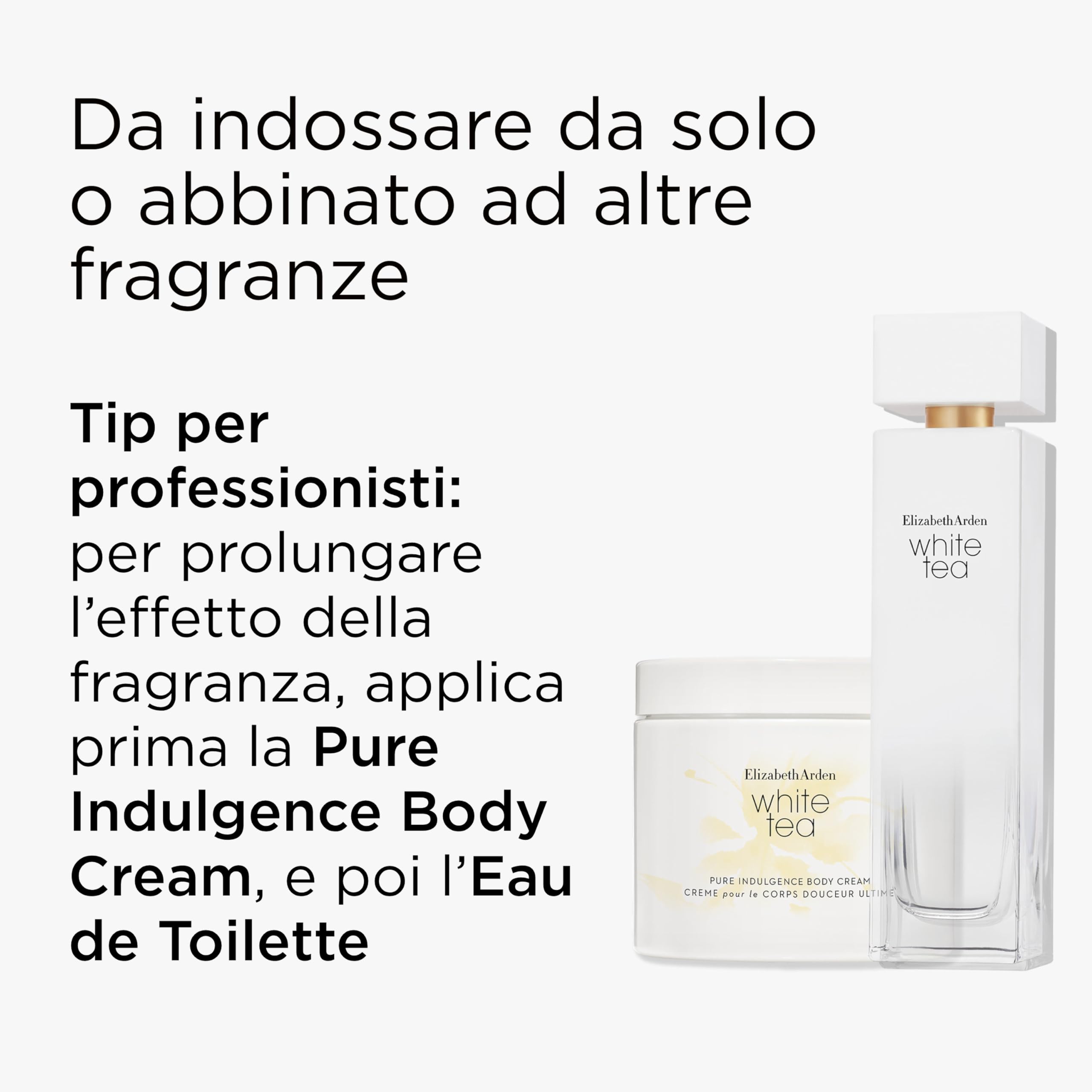 Elizabeth Arden - Cofanetto Regalo Donna 2 Pezzi Eau de Toilette White Tea, Profumo Donna Floreale e Crema Corpo Pure Indulgence, Profumo Rilassante al Tè Bianco e Formula Idratante