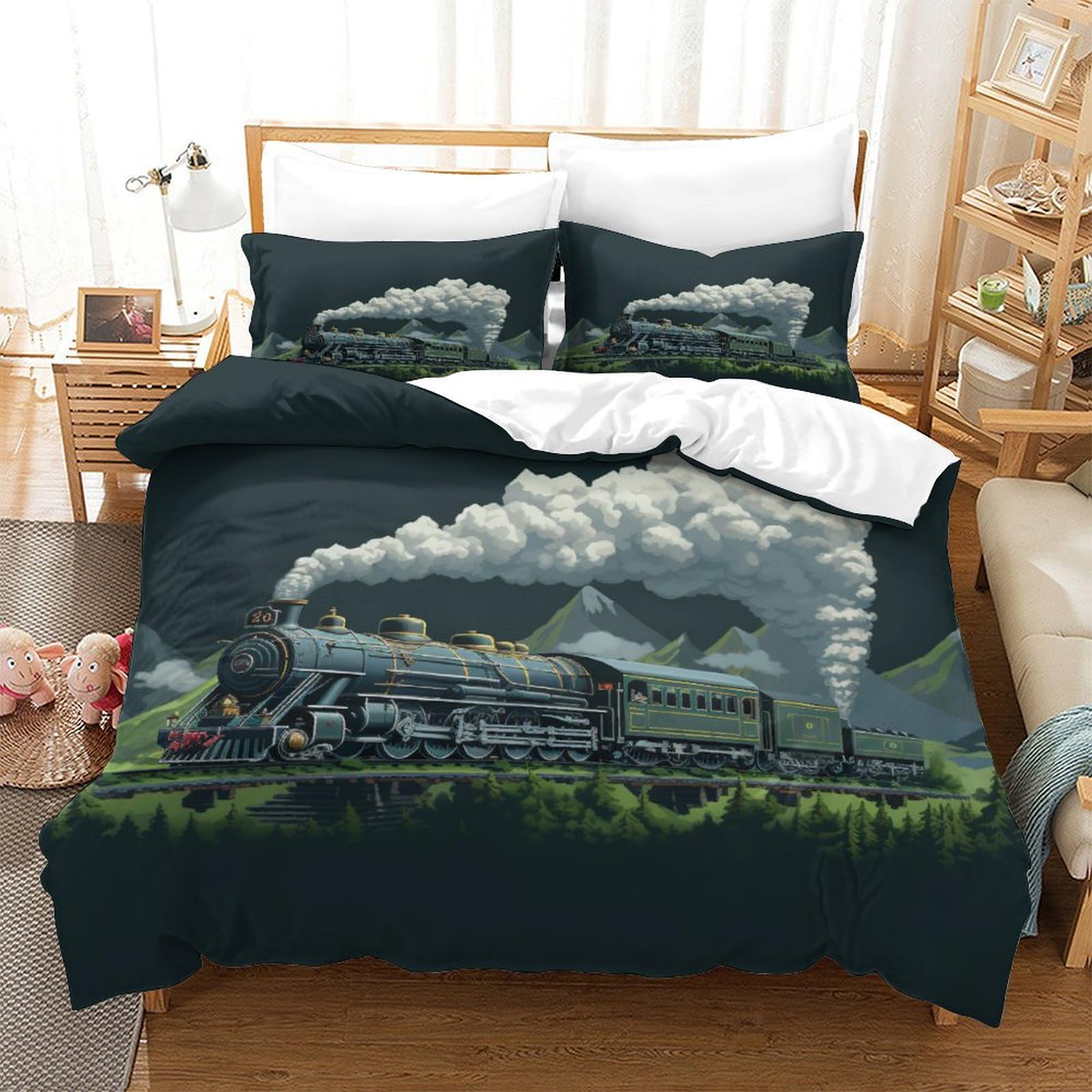 Housse de couette ultra douce 260x220 cm pour des nuits sereines et un sommeil réparateur