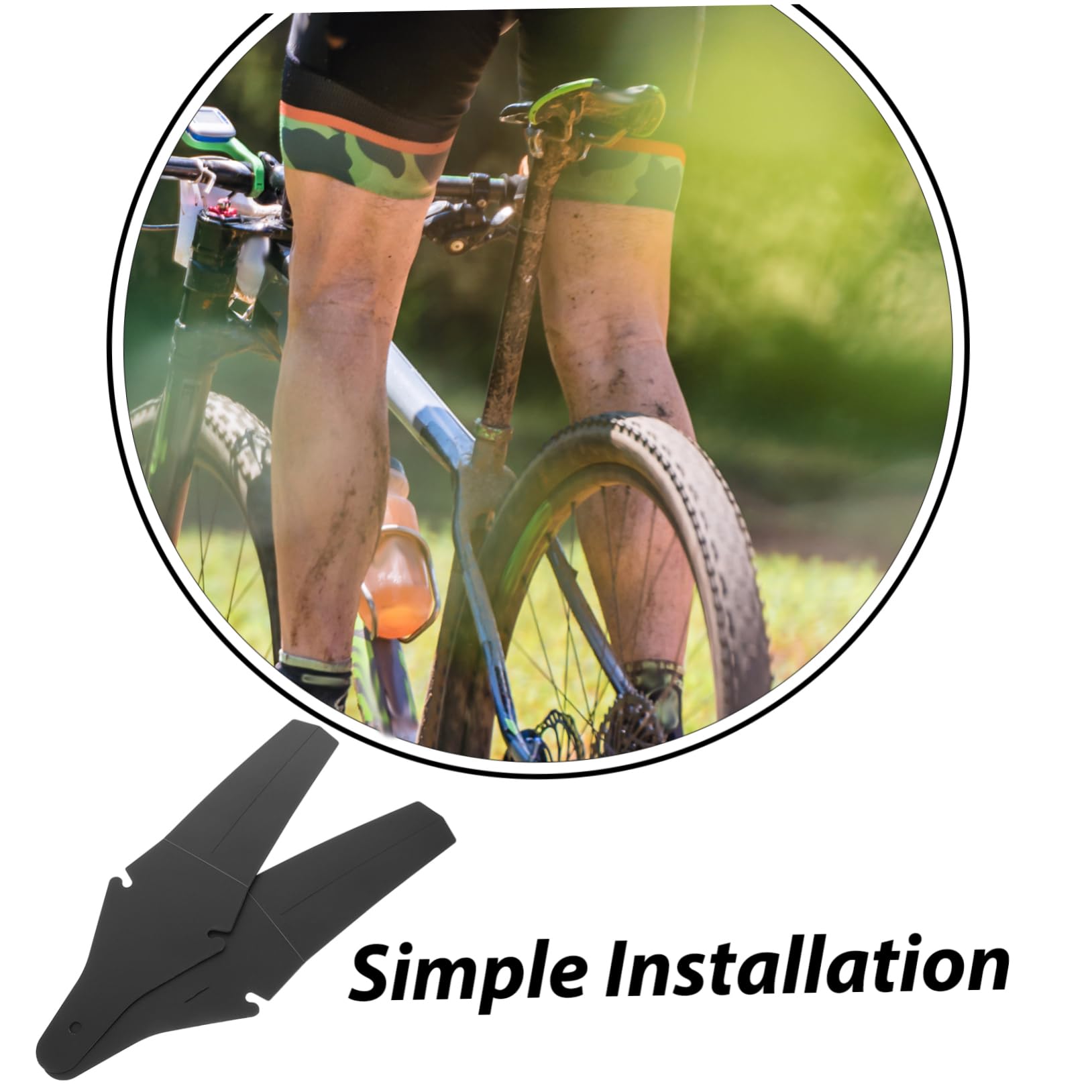 POPETPOP Cycling Accessories: 2pcs Bike Mudguards Mud Flaps for Mountain Road Bikes Easy to Install