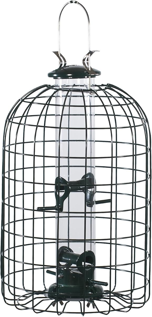 Audubon Squirrel Proof Caged Tube Feeder