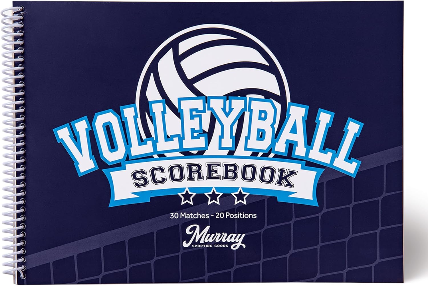 Murray Sporting Goods Volleyball Scorebook - 30 Matches - 20 Positions | Score Keeping Book for Stats - Youth, Little League, Adult (5)