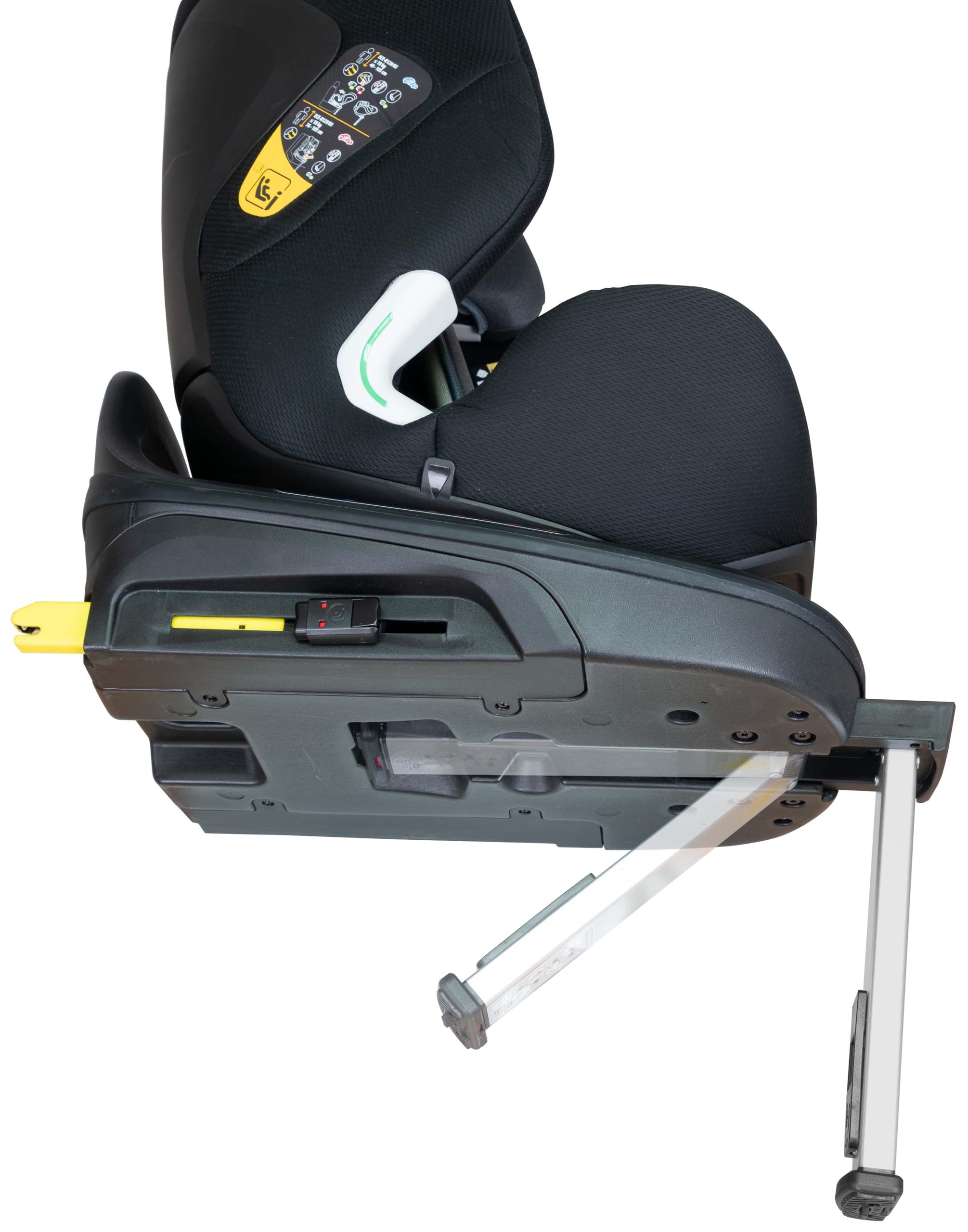 MUNICH Silla de coche bebé Mun60 giratoria 360º con isofix y support leg, multiedad para niños 40 a 150 cm (0 a 12 años) reclinado óptimo para el bebé, SPORT&FASHION, Color Dark Grey