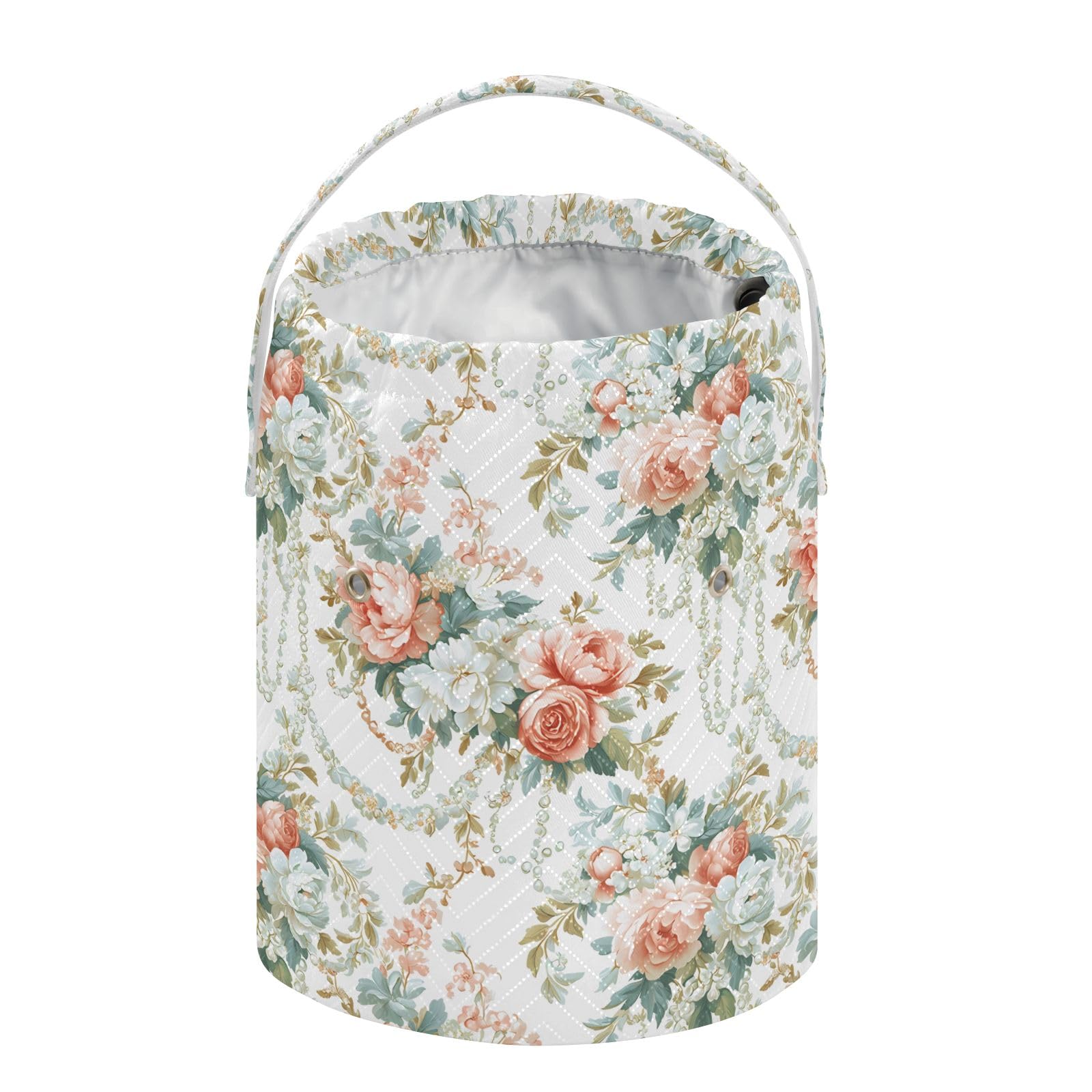 Yarn Storage Bag Small Crochet Bag Knitting Bag Organizer European Flowers Yarn Bags for Crocheting Basket